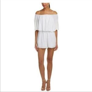 White Alice and Olivia shorts Romper